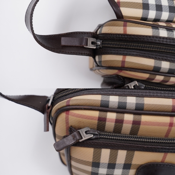 (MT56) Vintage Burberry Brown Nova Check Crossbody Bag  With Matching Wallet - Picture 15 of 16